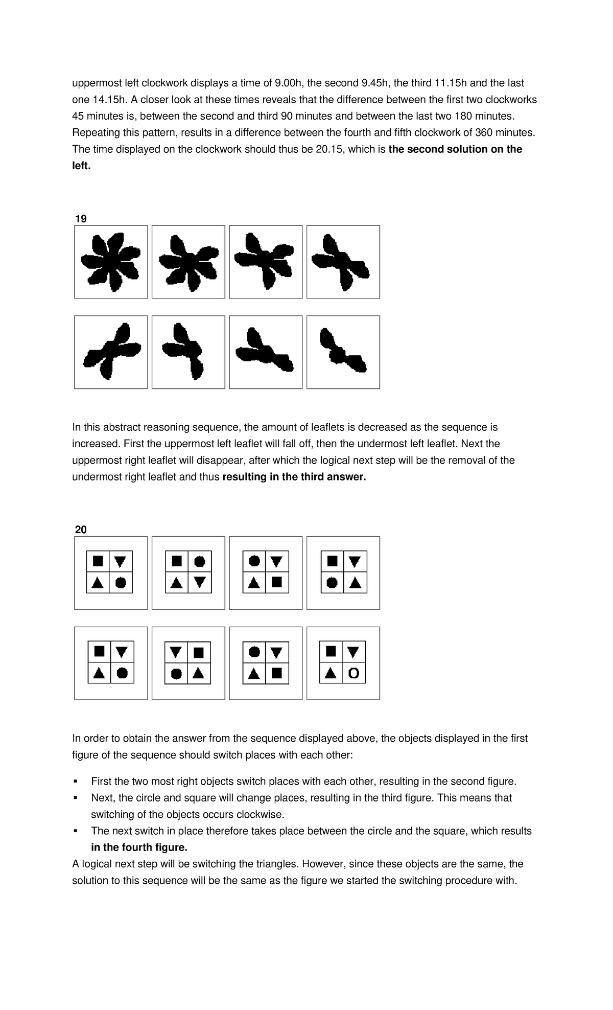 Abstract Reasoning - With Explanation 4: Clockwork Patterns and ...