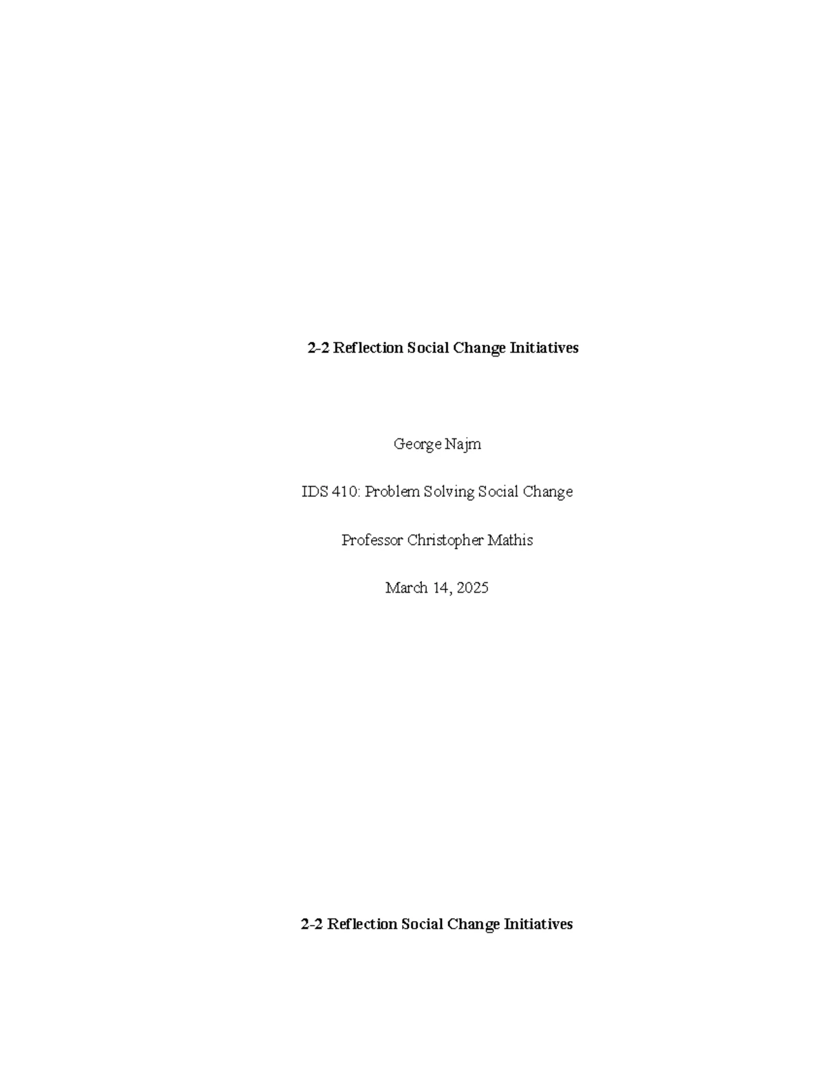 IDS 410 Module Two Reflection: OWS & BLM Social Movements Analysis ...