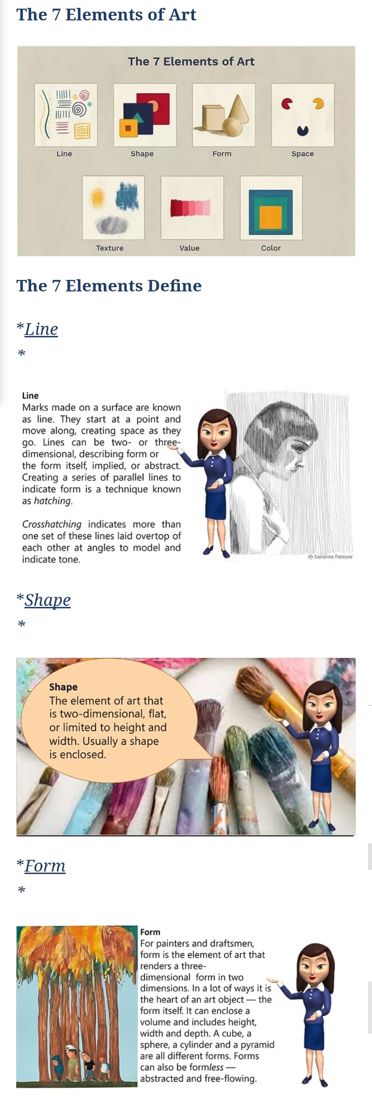 The 7 Elements of Art - FNF Study Guide - Studocu