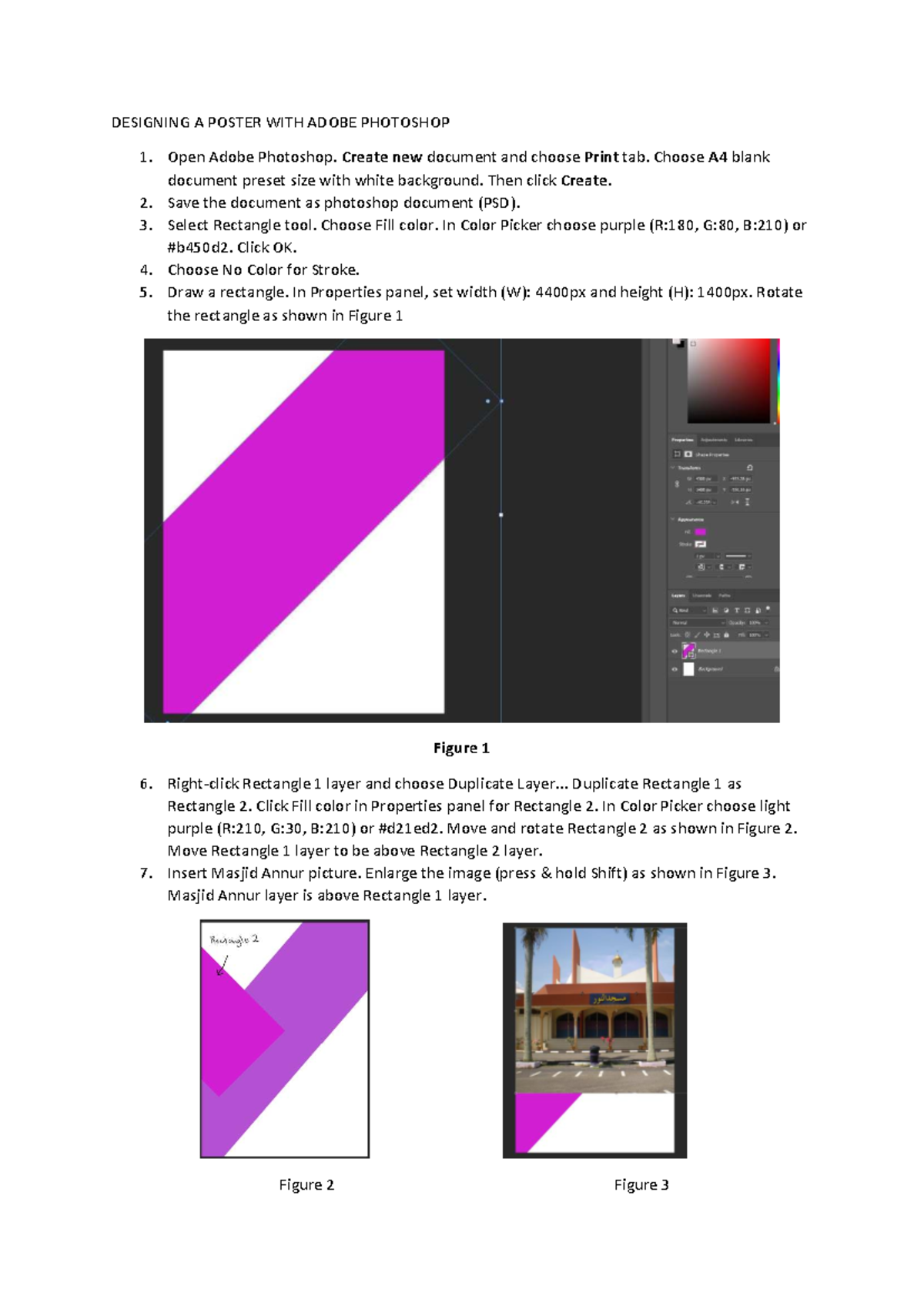 Lab 4 - Designing a Poster with Adobe Photoshop Guide - Studocu
