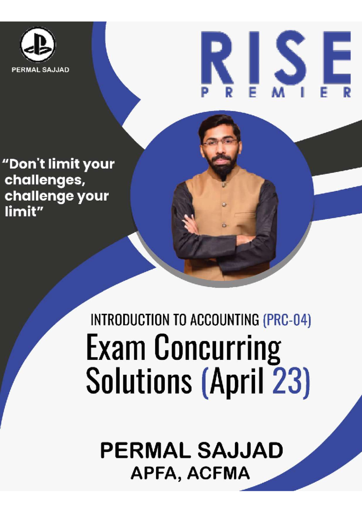ITA Solutions by Permal: Financial Analysis and Calculations Notes ...