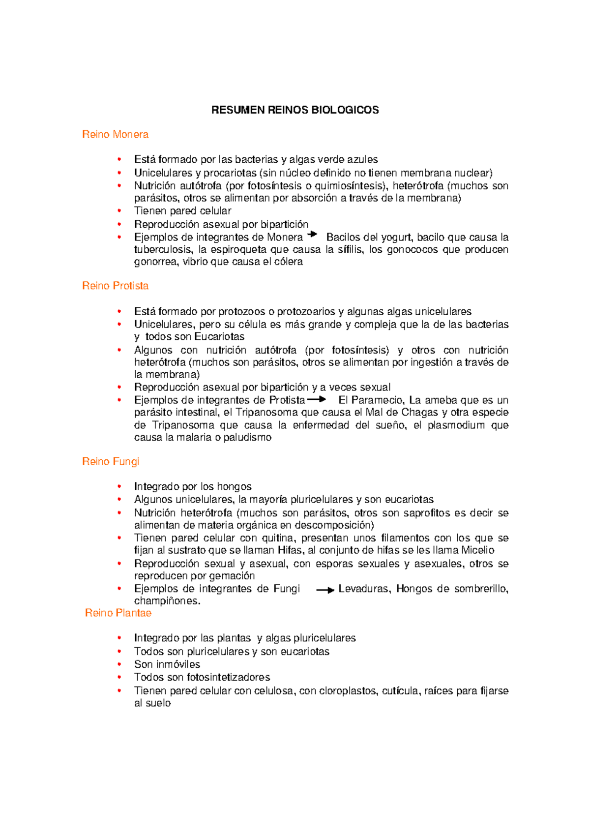 Reino monera nutricion autotrofa o heterotrofa (98) foto