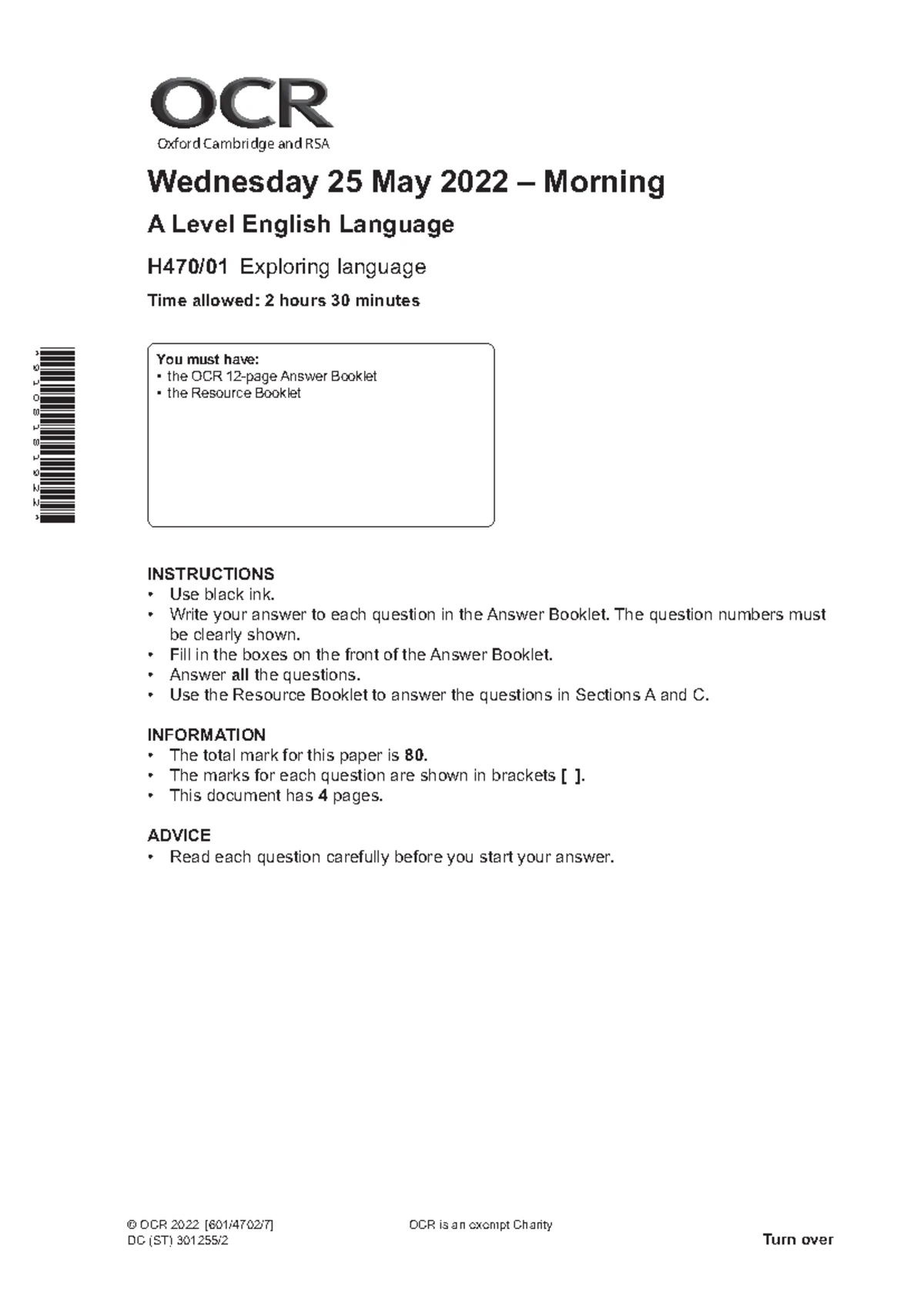 AQA English Language - GCSE Paper 1: 10 Writing Practice Questions ...