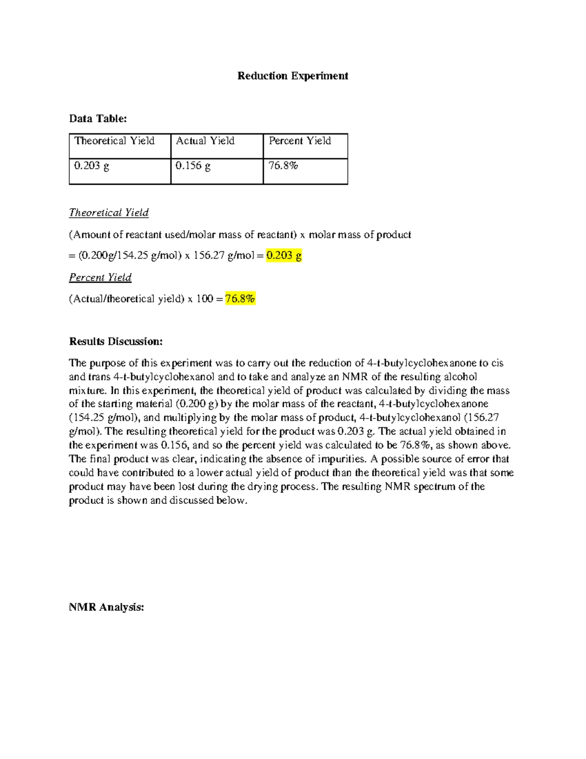 Acetylferrocene Synthesis Lab Report (CHEM 202, Spring 2025) - Studocu