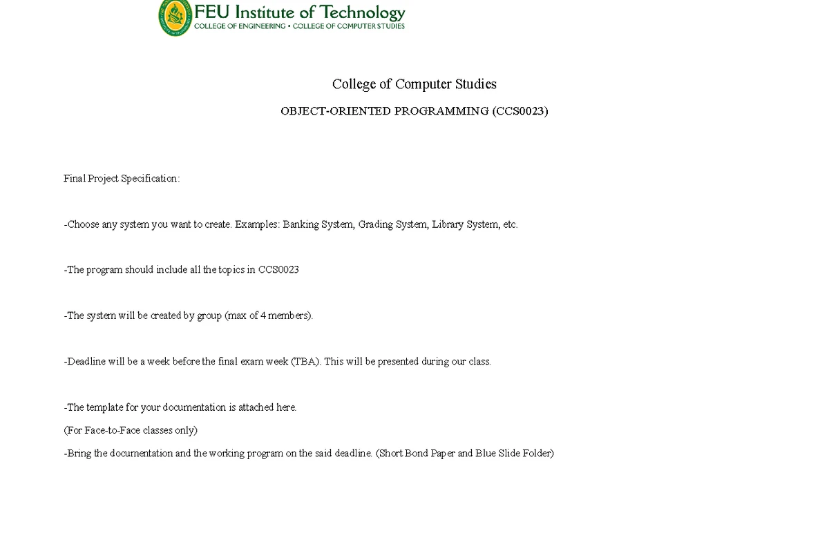 CCS0023L Lab Exercise: Compiling and Running Java Programs - Studocu