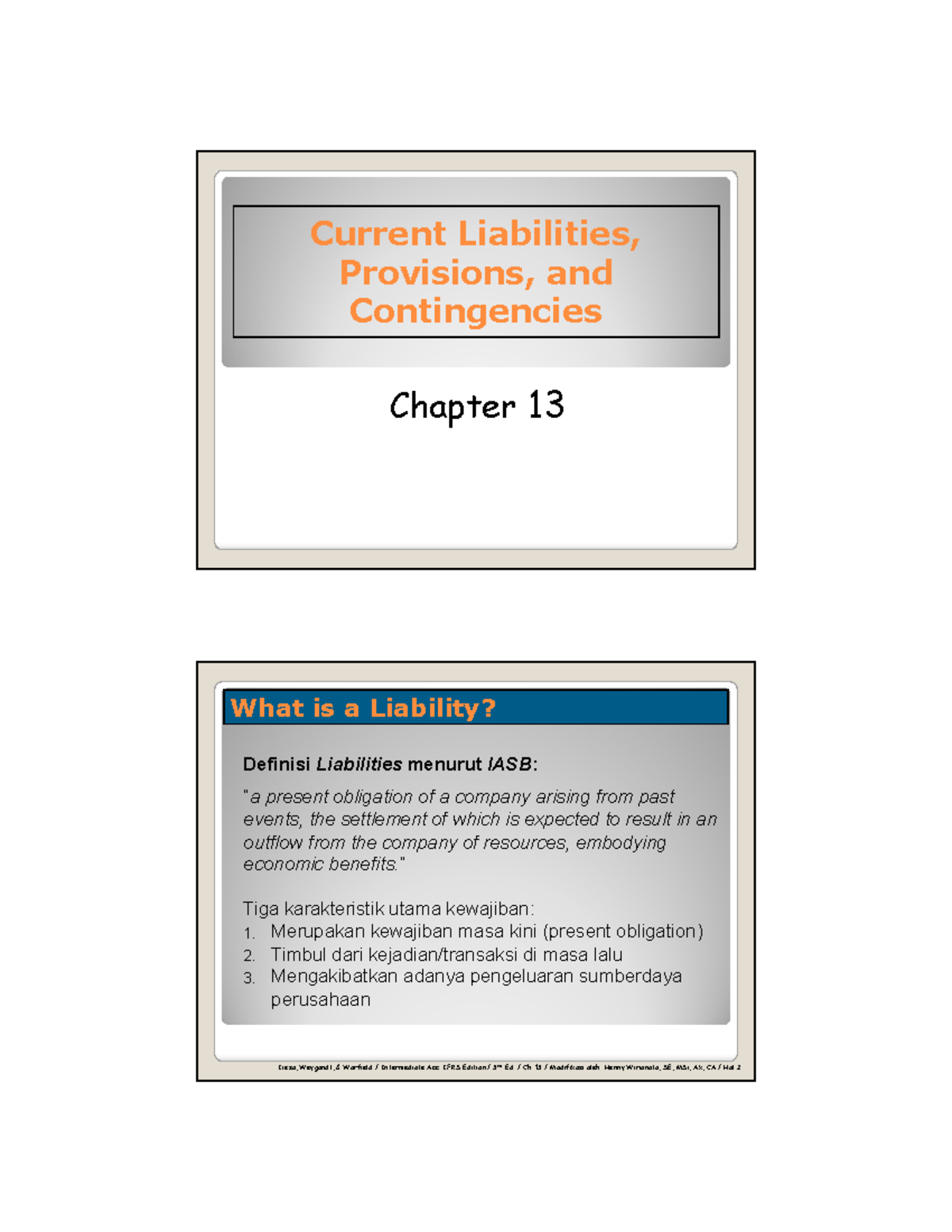 24950 Chapter 13 Current Liabilities, Provisions, and Contingencies ...