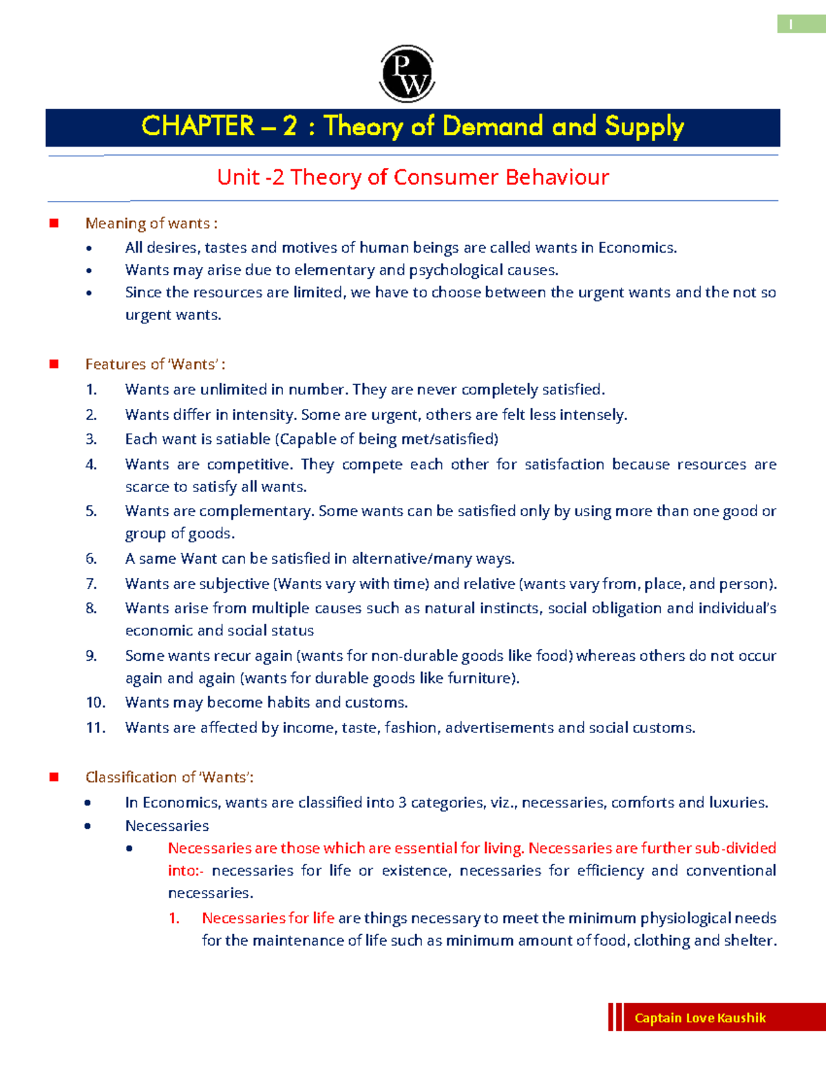 ECON 101: Chapter 2 - Theory of Demand and Supply Analysis - Studocu