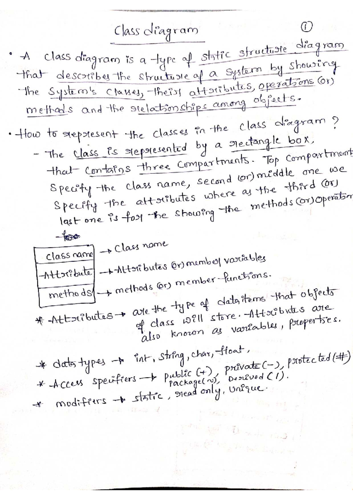 Unit 3 Class Diagram Notes - IoT Concepts and Examples - Studocu