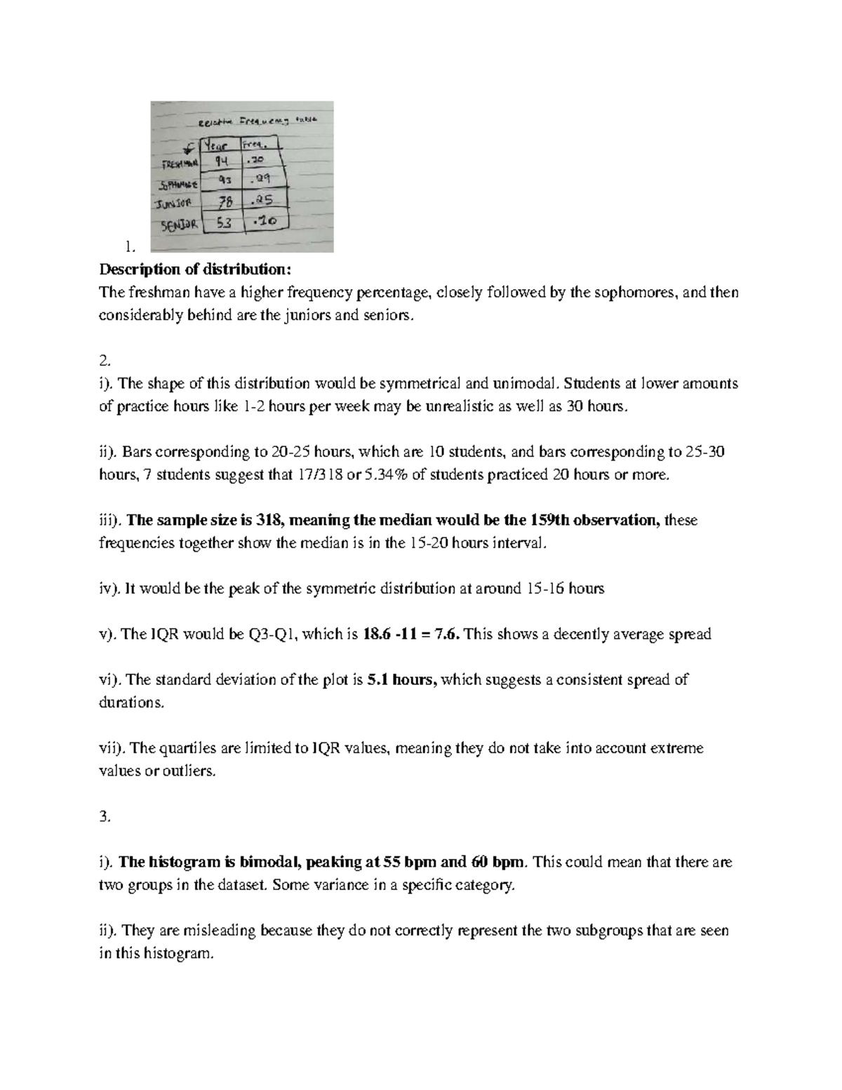 Stats 147 HW#1 - Analysis of Distribution and Histogram Characteristics ...