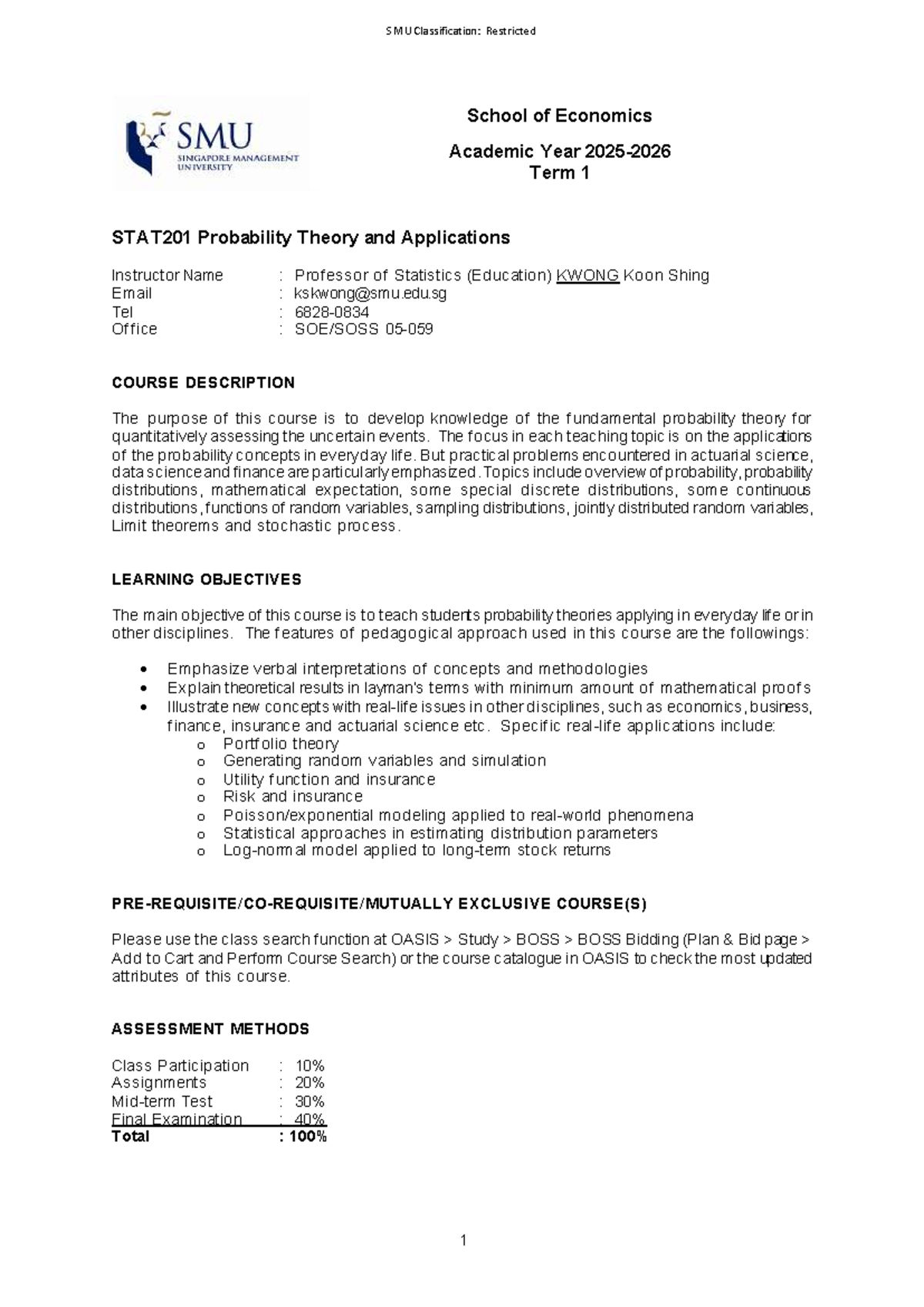 STAT201 Lecture Notes: Probability Theory & Applications - Studocu