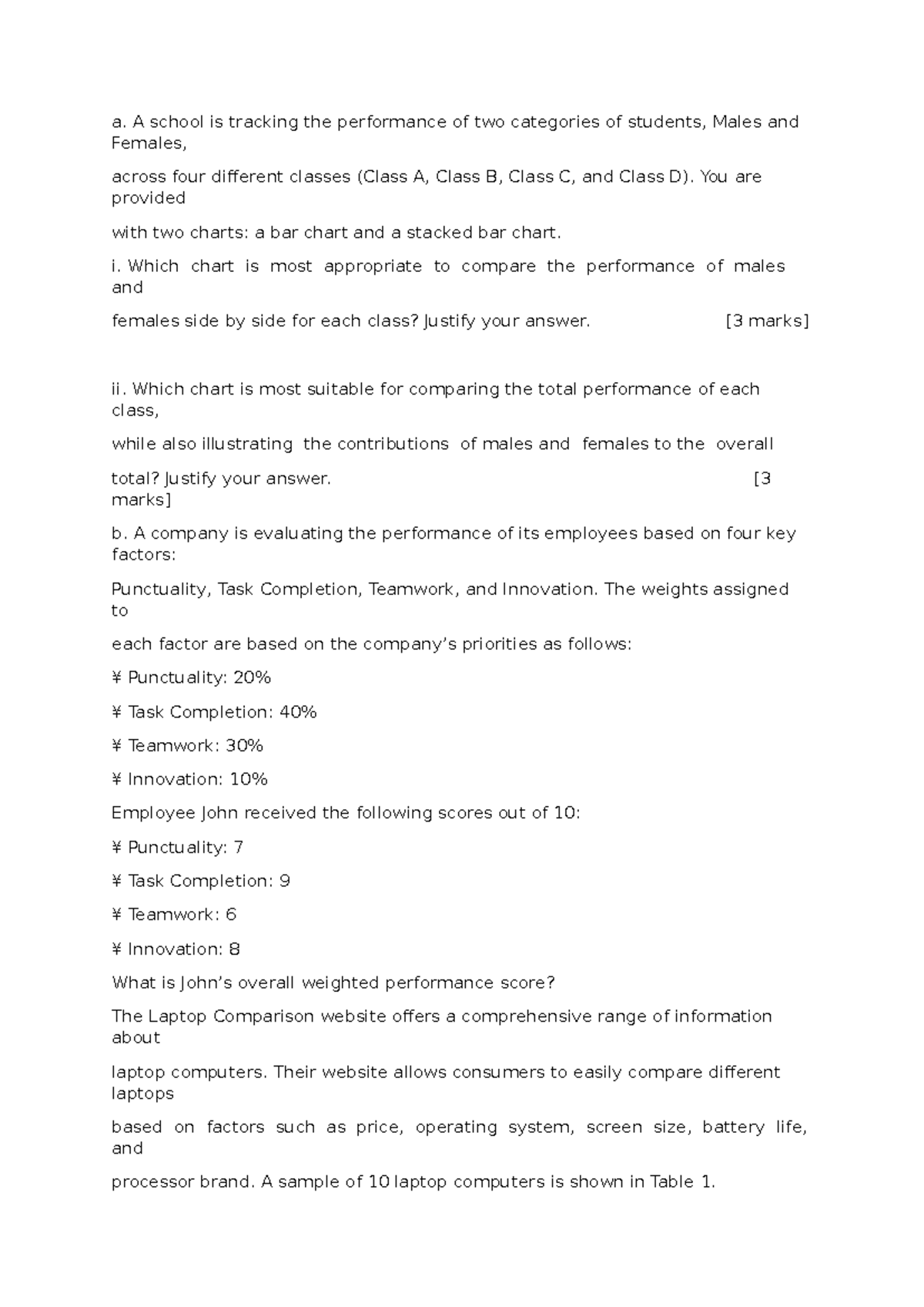 2025 Assessment - IDA: Student Performance & Statistical Analysis - Studocu