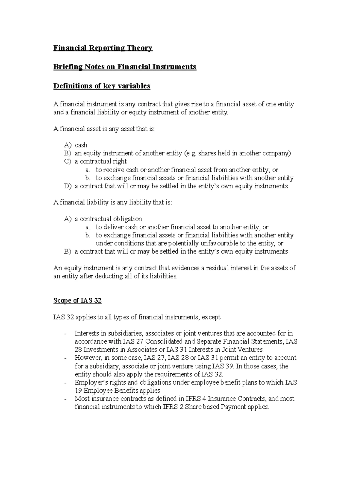 ACC 201 Course Outline: Introduction to Cost Accounting 2023 - Studocu
