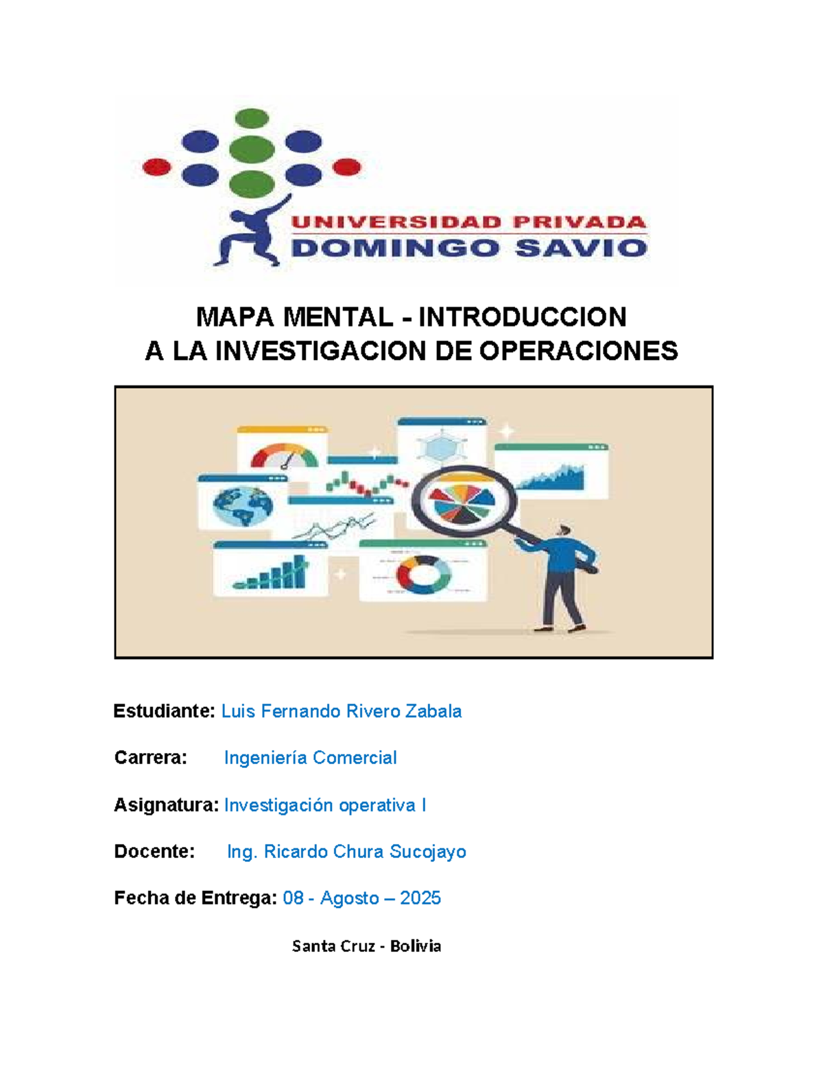 Mapa Mental: Introducción a la Investigación de Operaciones (IO) - Document Preview