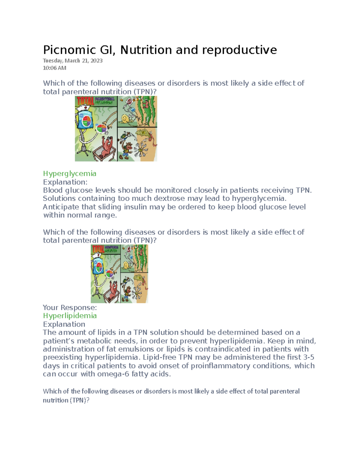 Picnomic GI: Nutrition Effects on Reproductive Health & TPN Insights ...