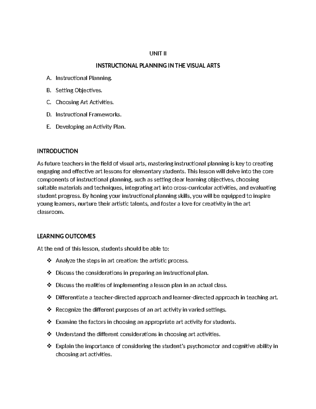 00DOK-ZOAHS - Instructional Planning in Visual Arts for Future Teachers ...