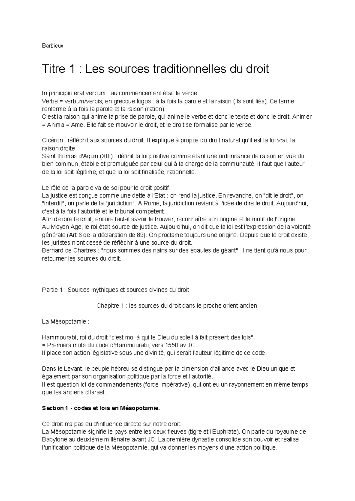 Droit 101 : Les Sources Traditionnelles du Droit et leur Évolution ...