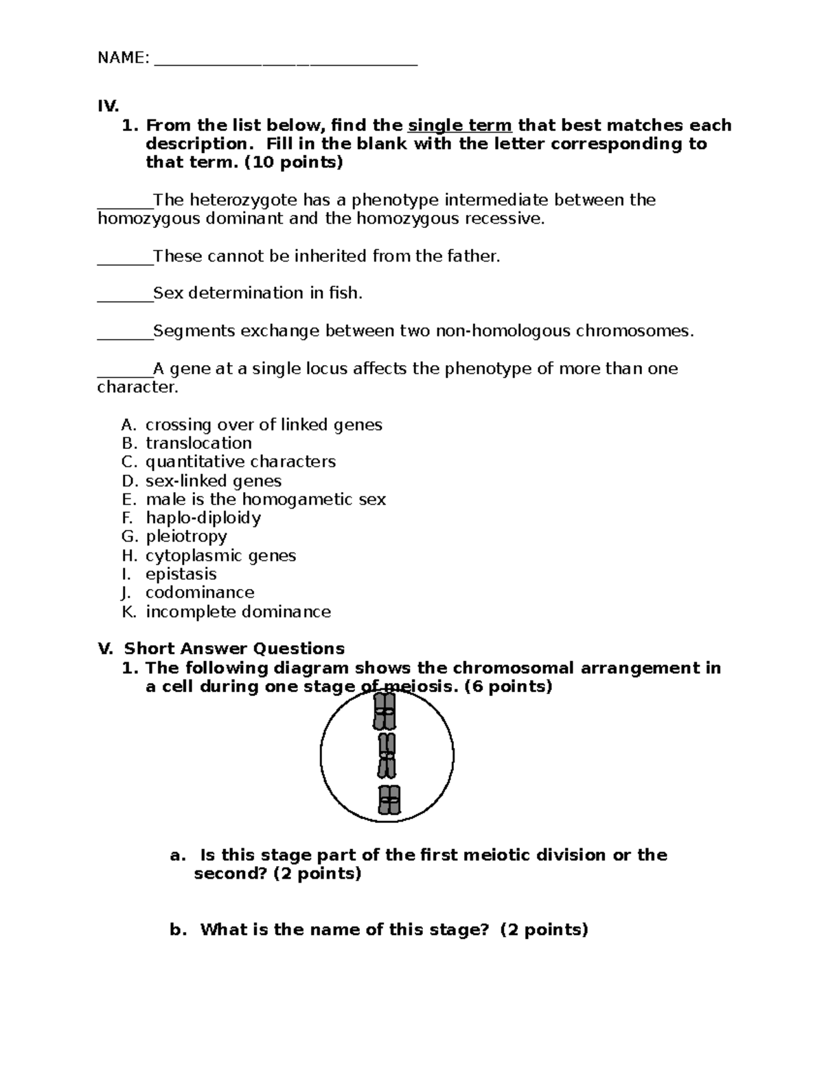 Bio 101 - Exam II Practice Questions & Solutions Guide - Studocu