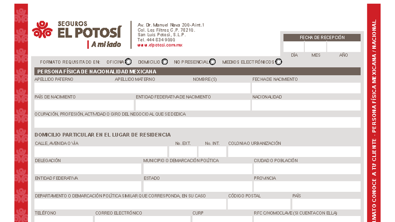 Formato Rellenable KYC para Persona Física Mexicana Nacional - Studocu