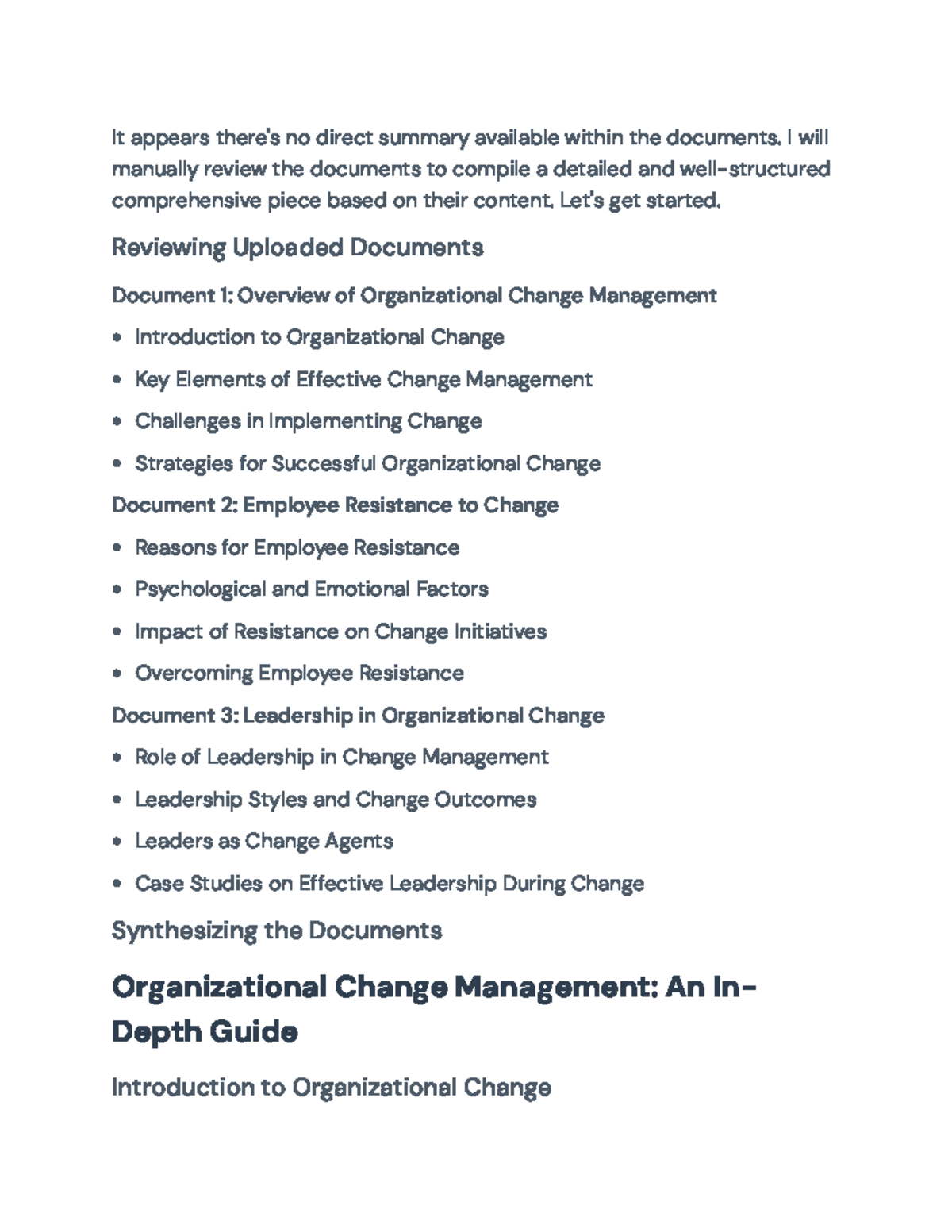 Organizational Change Management: Challenges and Strategies for Success ...