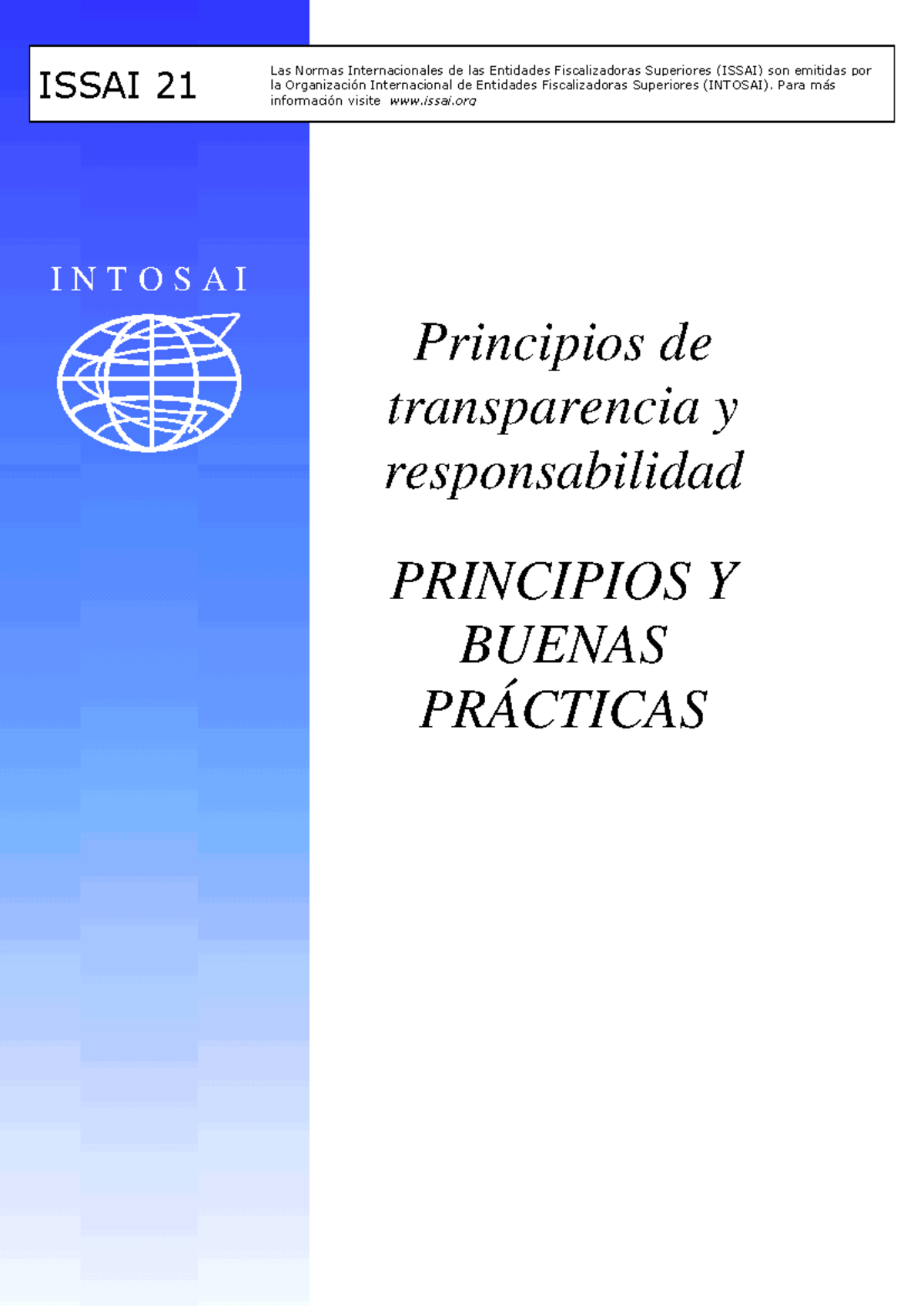 ISSAI 21: Principios de Transparencia y Responsabilidad en ...