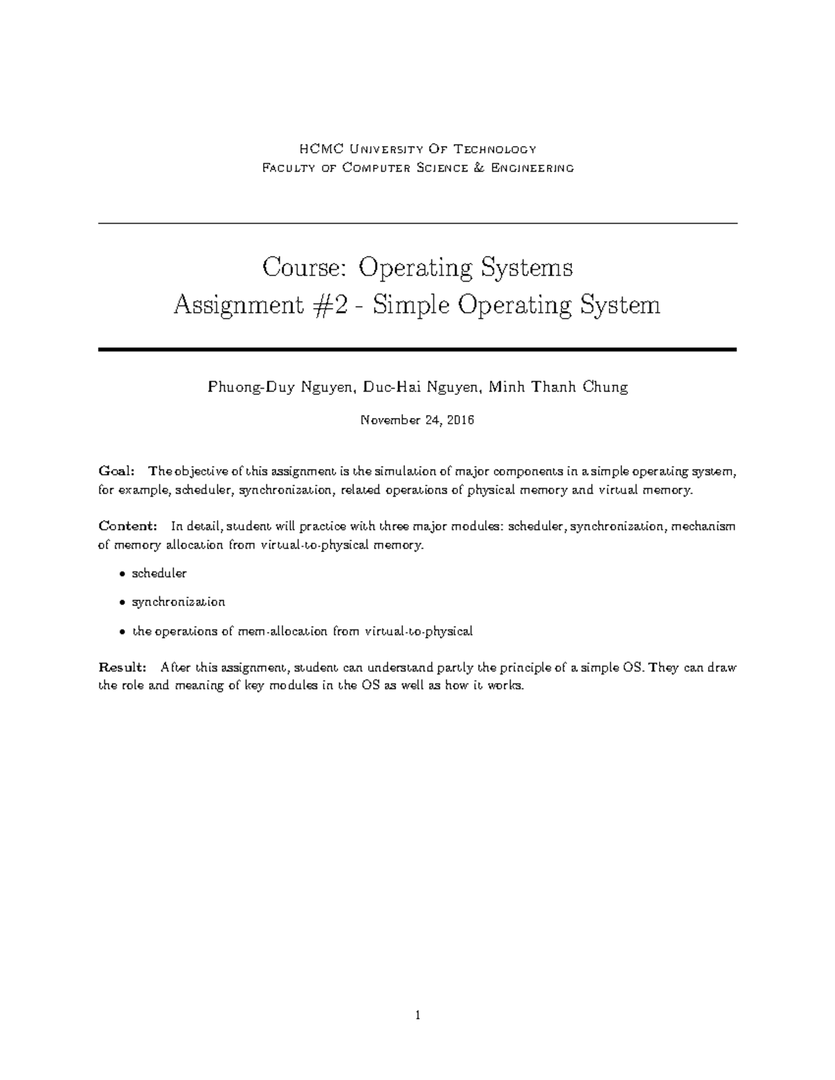 Assignment 2 of operating system - Operating System - Studocu