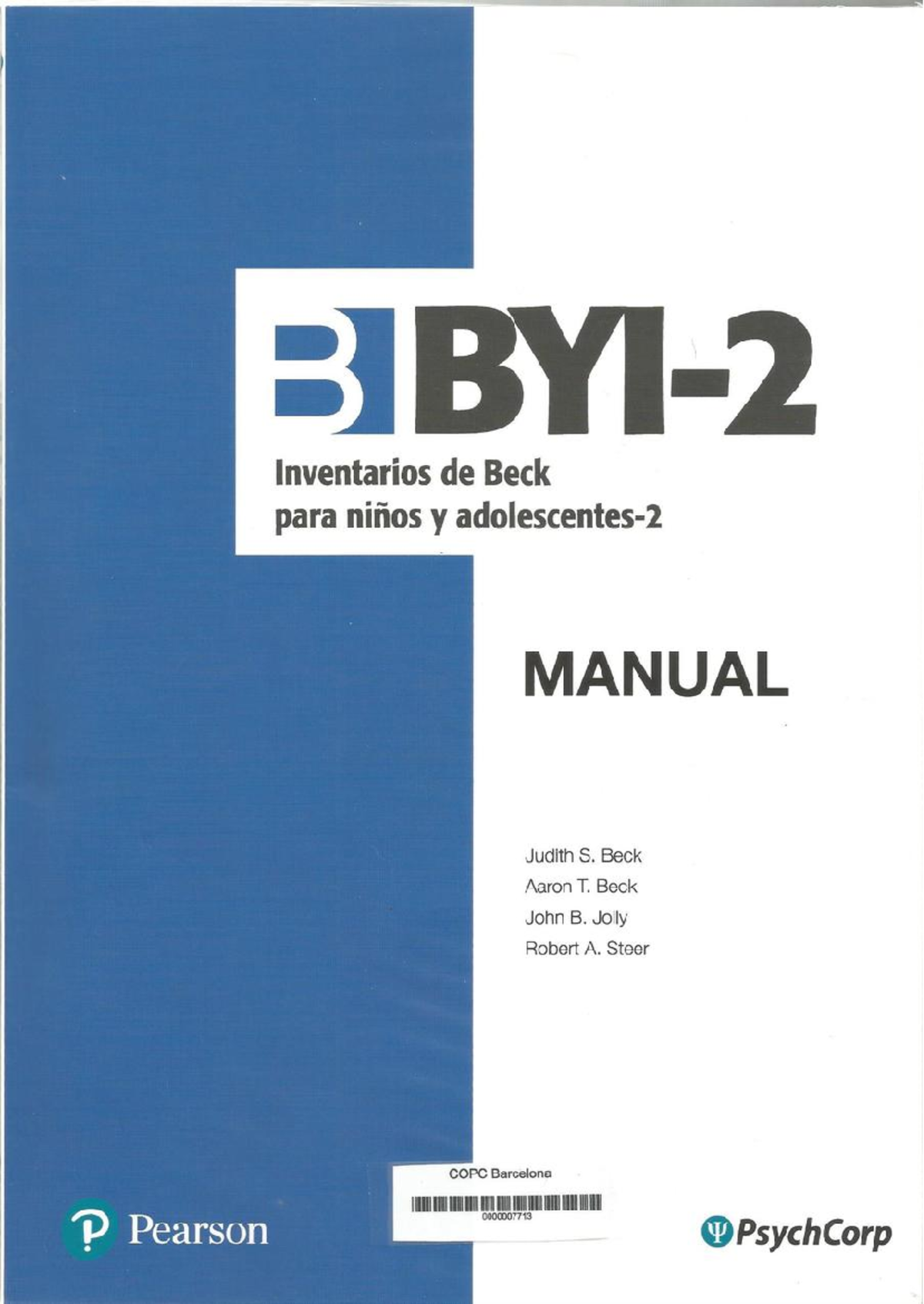 BYI-2 Manual - Guía para la Prueba de Evaluación Completa - Document Preview