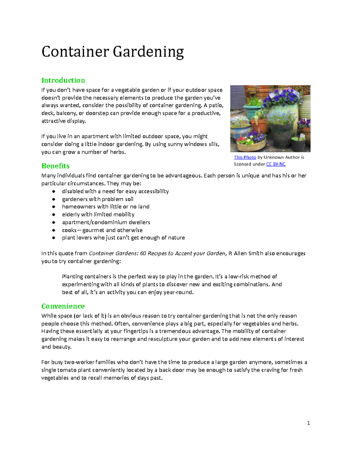 Container Gardening Tips and Techniques for Small Spaces - Studocu