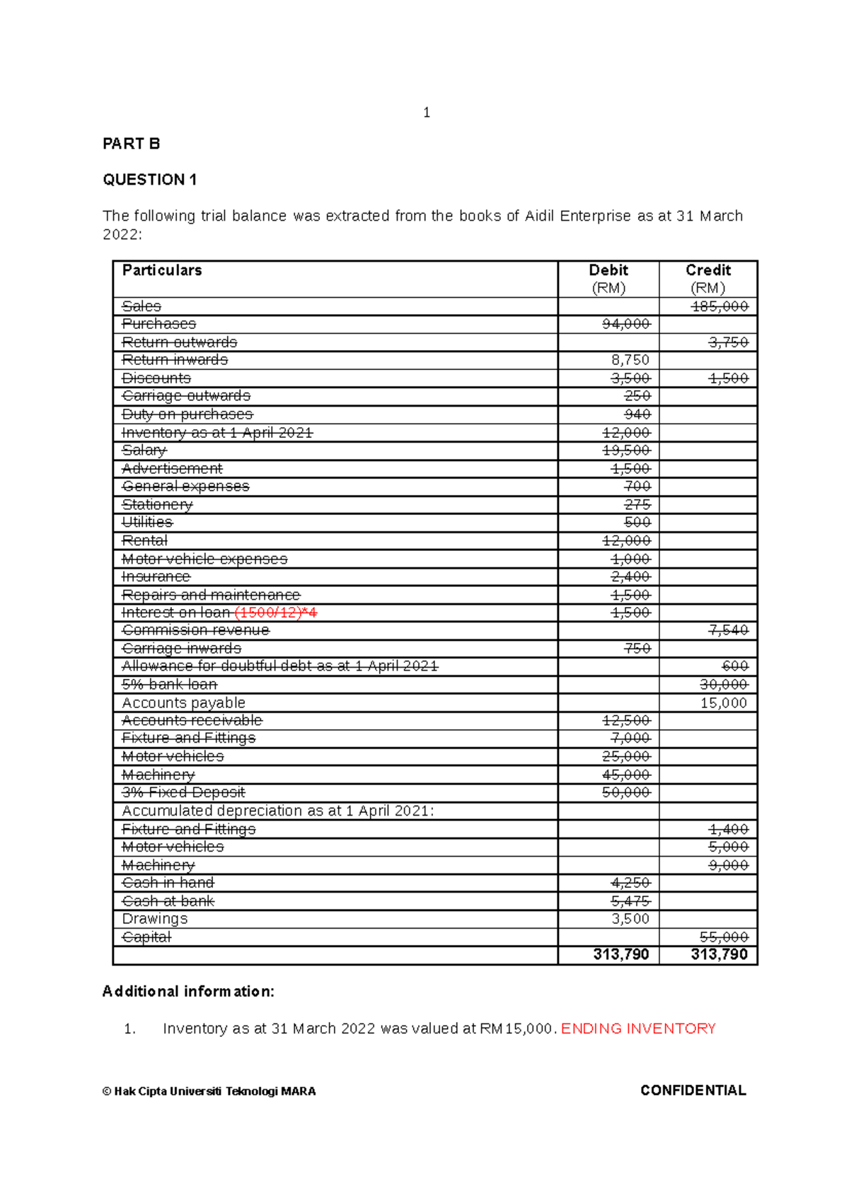 Tutorial Financial Statement with Adjustment - © Hak Cipta Universiti ...