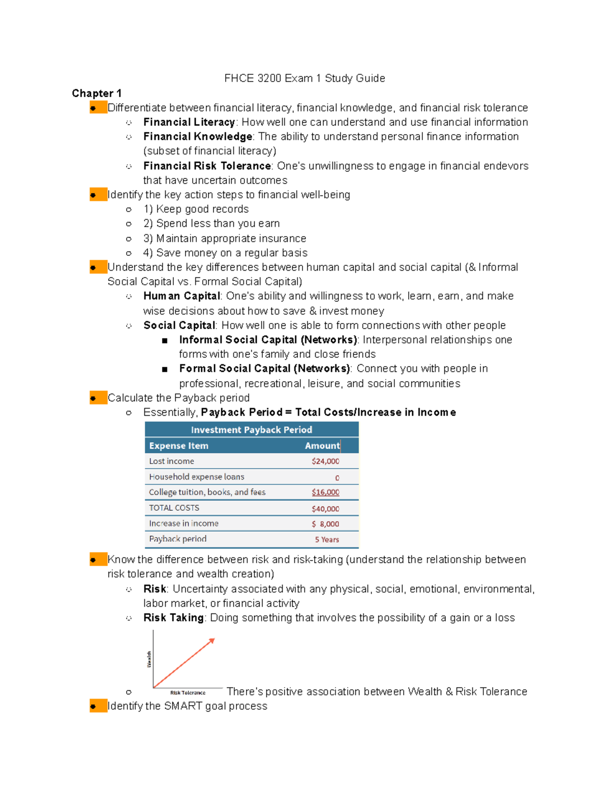 Exam 1 Study Guide for FCHE3200: Key Concepts and Principles - Studocu