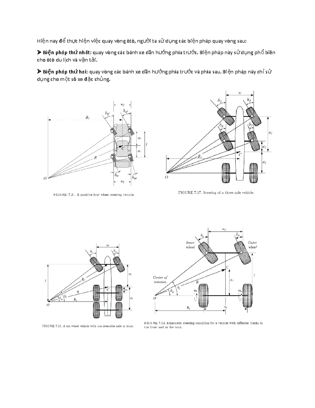 Mô phỏng hệ thống truyền lực ô tô: Các biện pháp quay vòng - Studocu