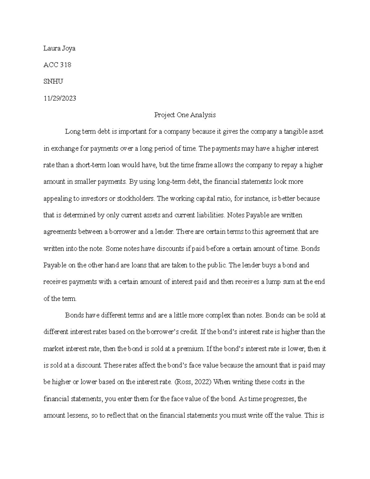 ACC 318 Module Four Assignment - Master Glossary 1. Define
