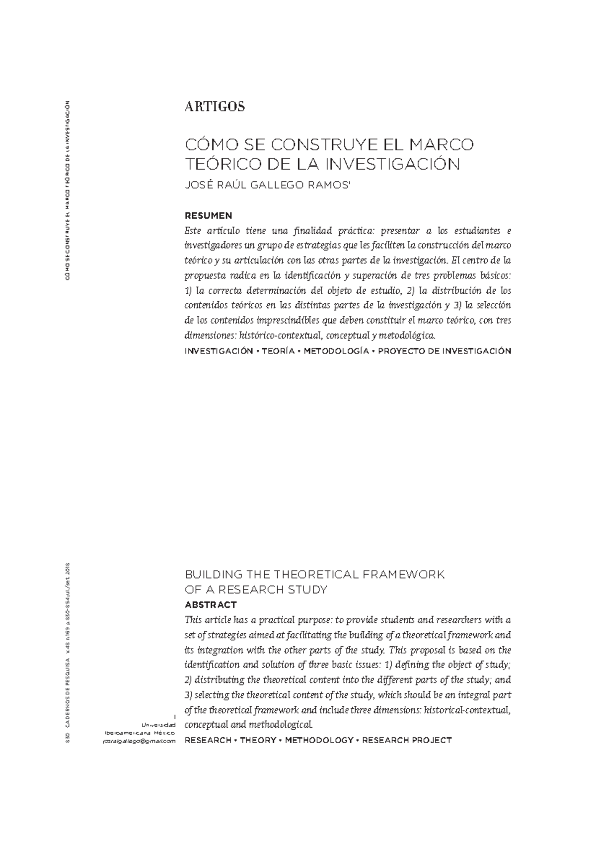 Cómo Construir el Marco Teórico en la Investigación (INVE 830) - Studocu