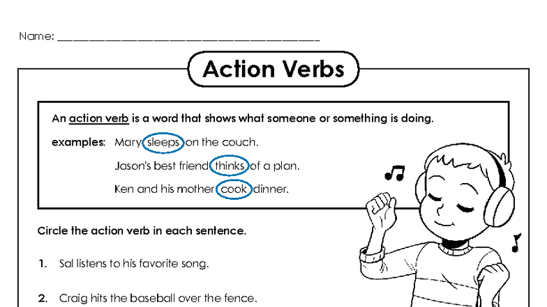 Action Verbs - Study Material for WDWZM Course - Studocu