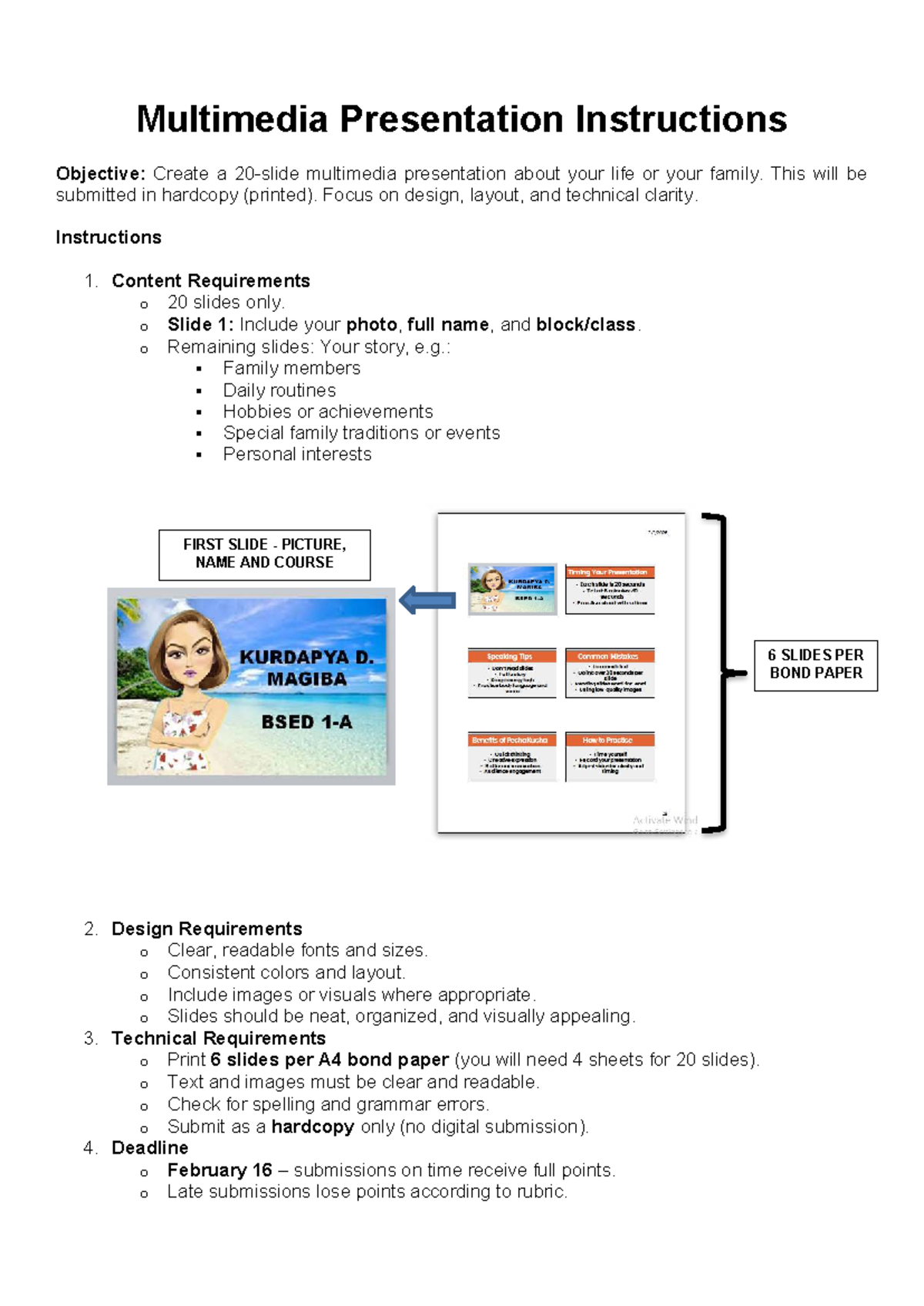 Multimedia Presentation Guidelines for Purposive Communication - Studocu