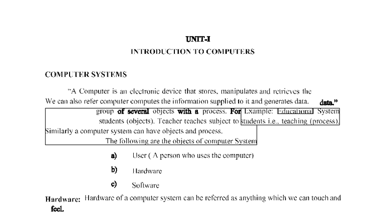 Unit 1: Introduction to Computers and Programming Concepts - Studocu