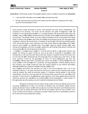 STS Task Performance - STS - STS Task Performance Reflection Our lives ...