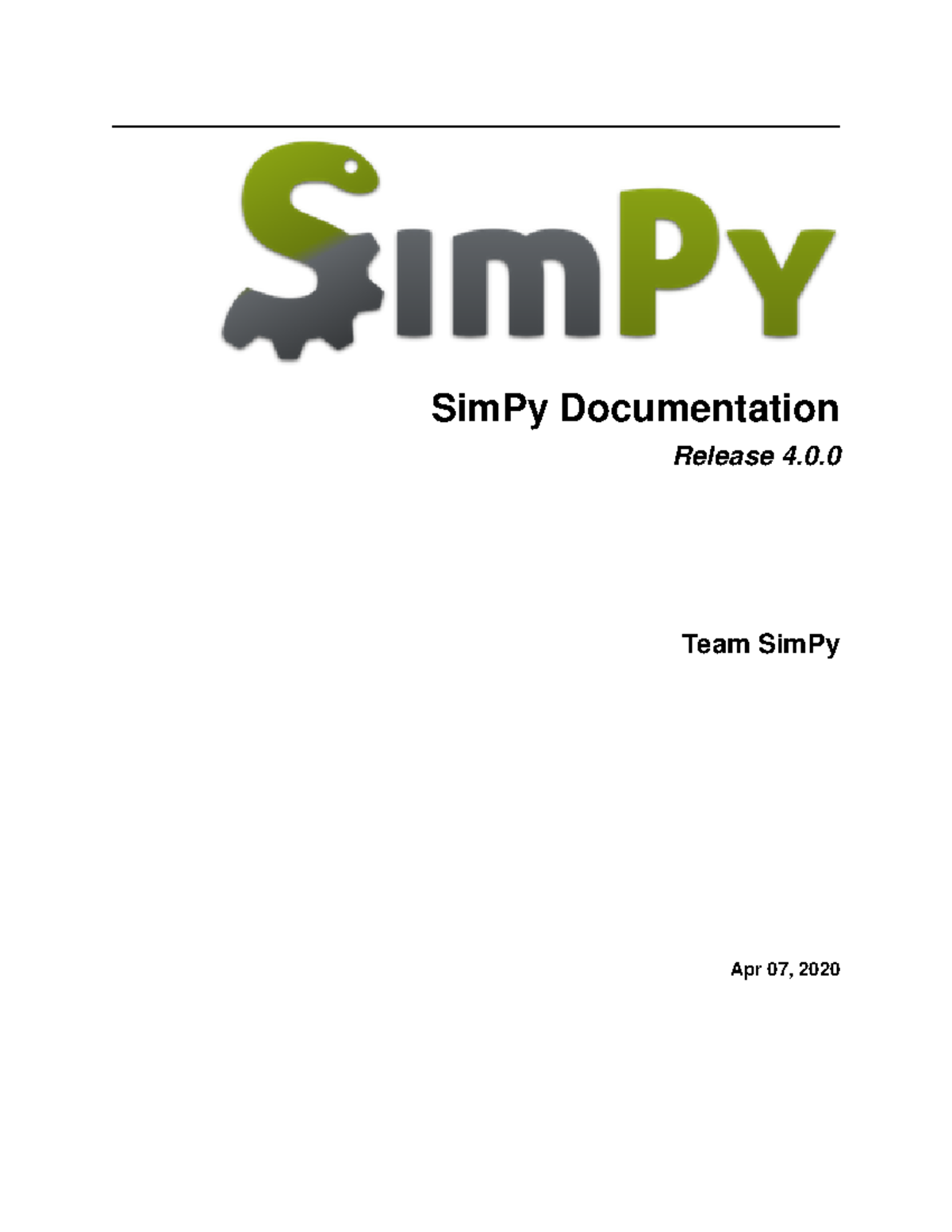 SimPy Documentation: Overview and Key Concepts (Release 4.0) - Studocu
