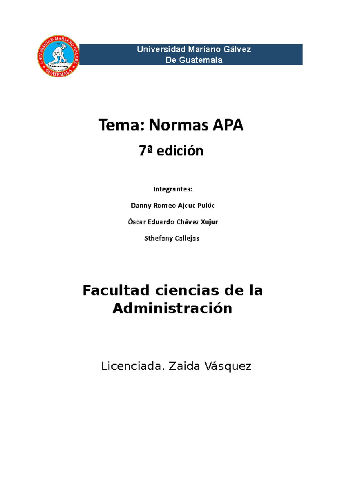 Guía Completa de Normas APA 7ma Edición para Estudiantes - UMG - Studocu