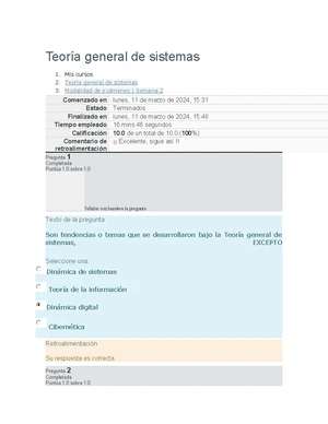 Teorías y sistemas de la Psicología Semana 4 P - Evidencia de ...