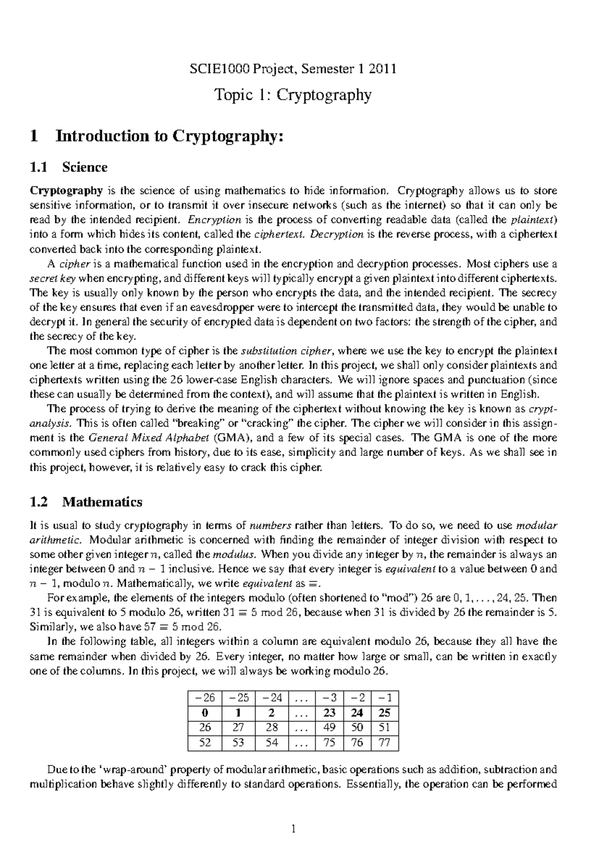 Gma - Cryptography is the science of using mathematics to hide ...