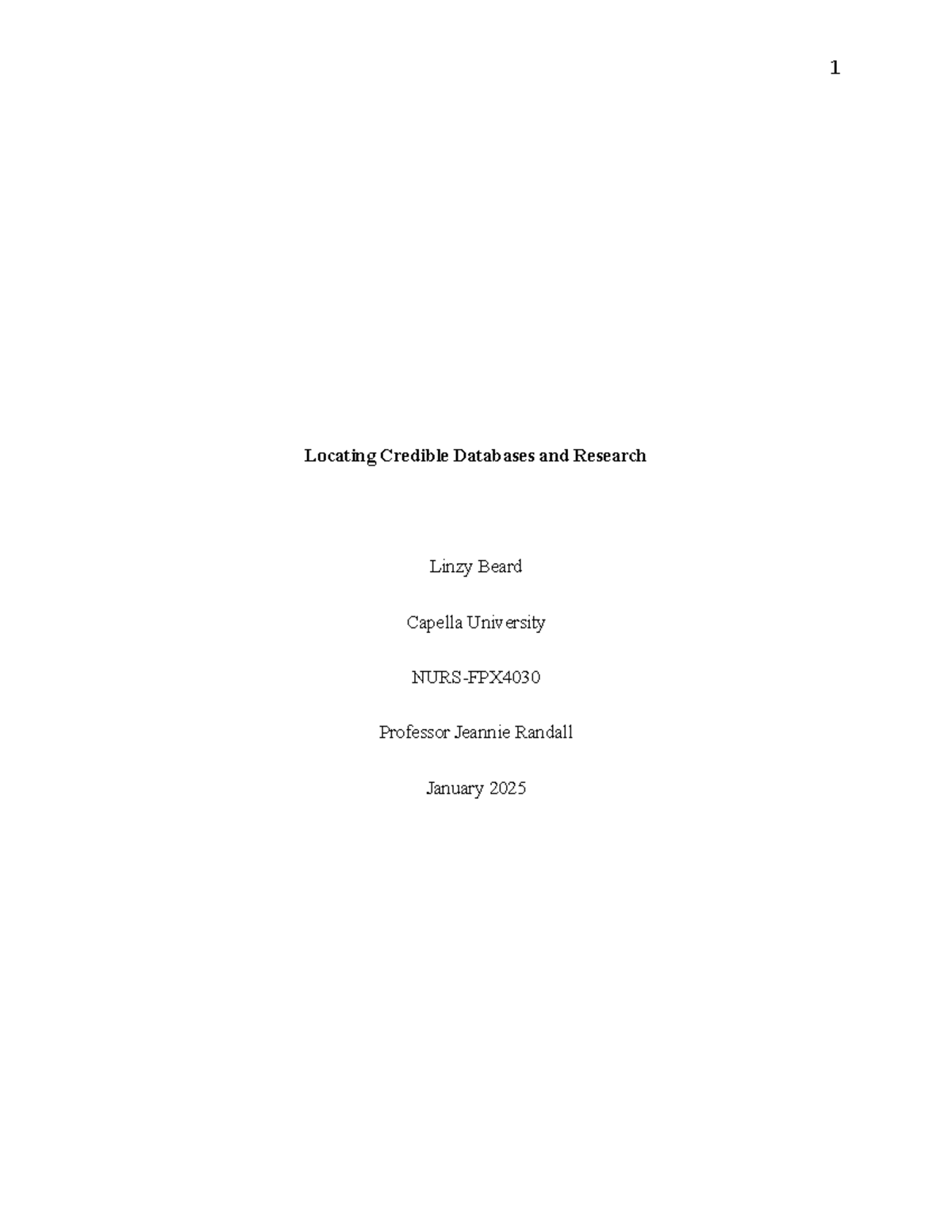 Locating Credible Databases and Research - Evidence-based practice (EBP ...