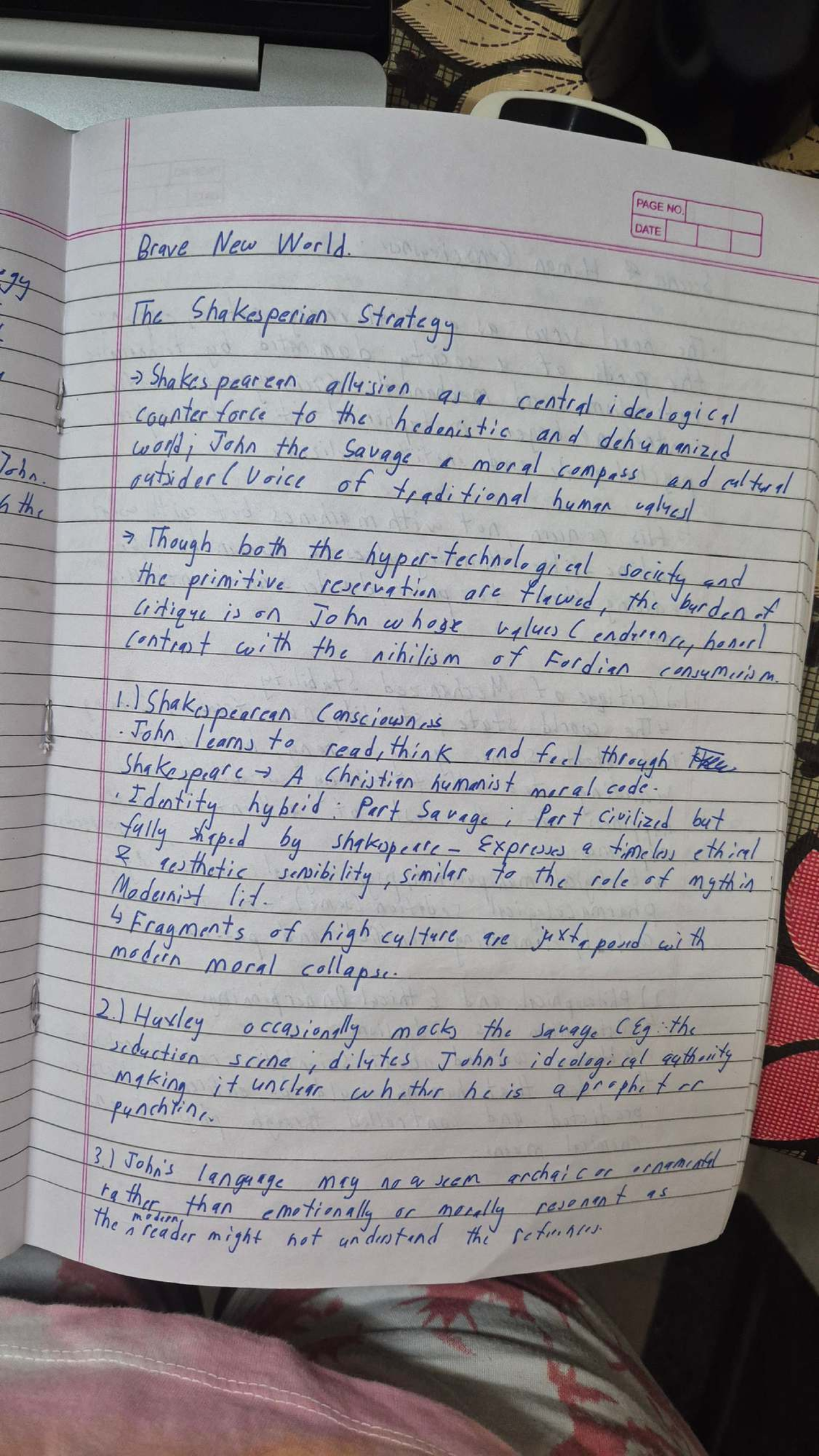 Brave New World (ENG 101) - Comprehensive Study Notes - Studocu