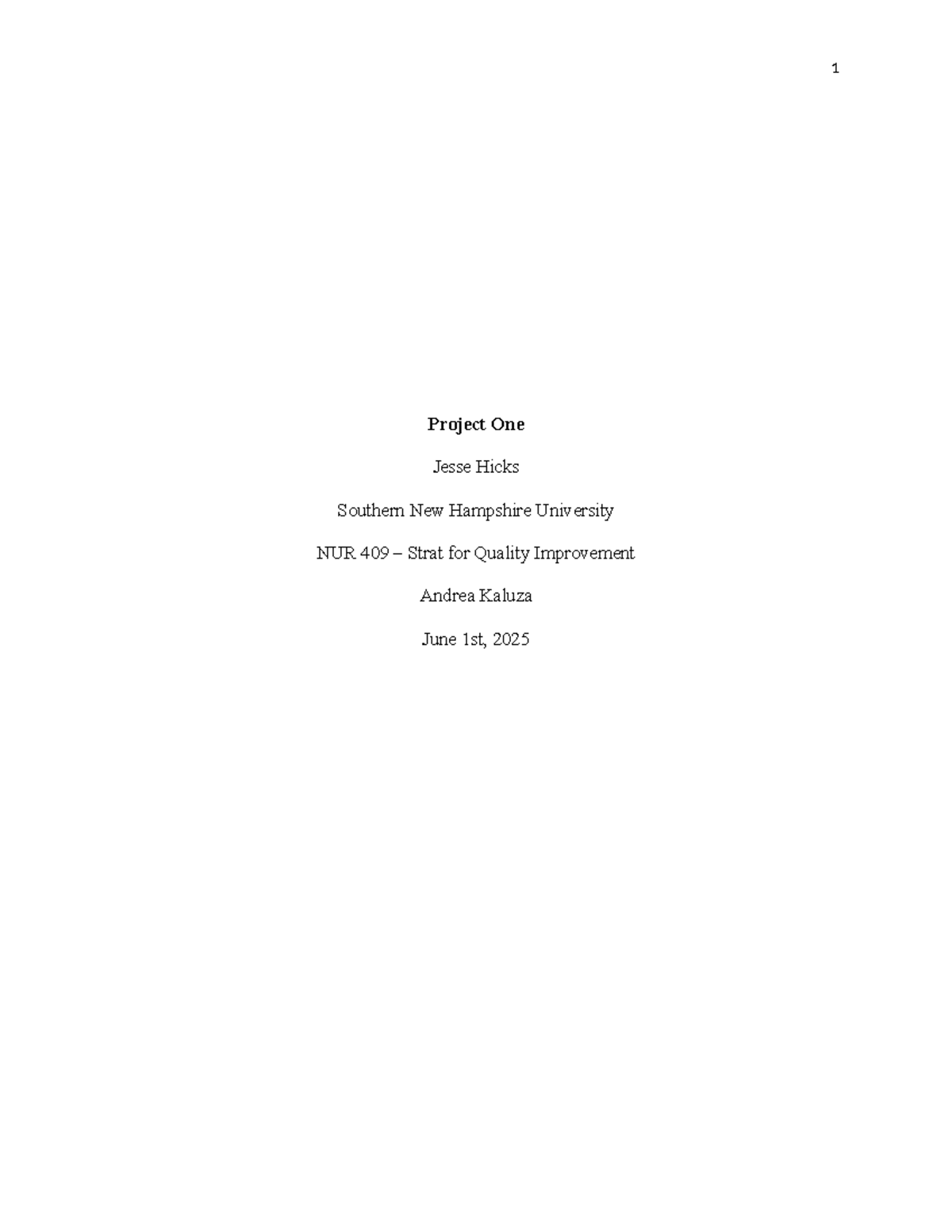 NUR 409 Project One: Enhancing Mental Health Access via Telepsychiatry ...