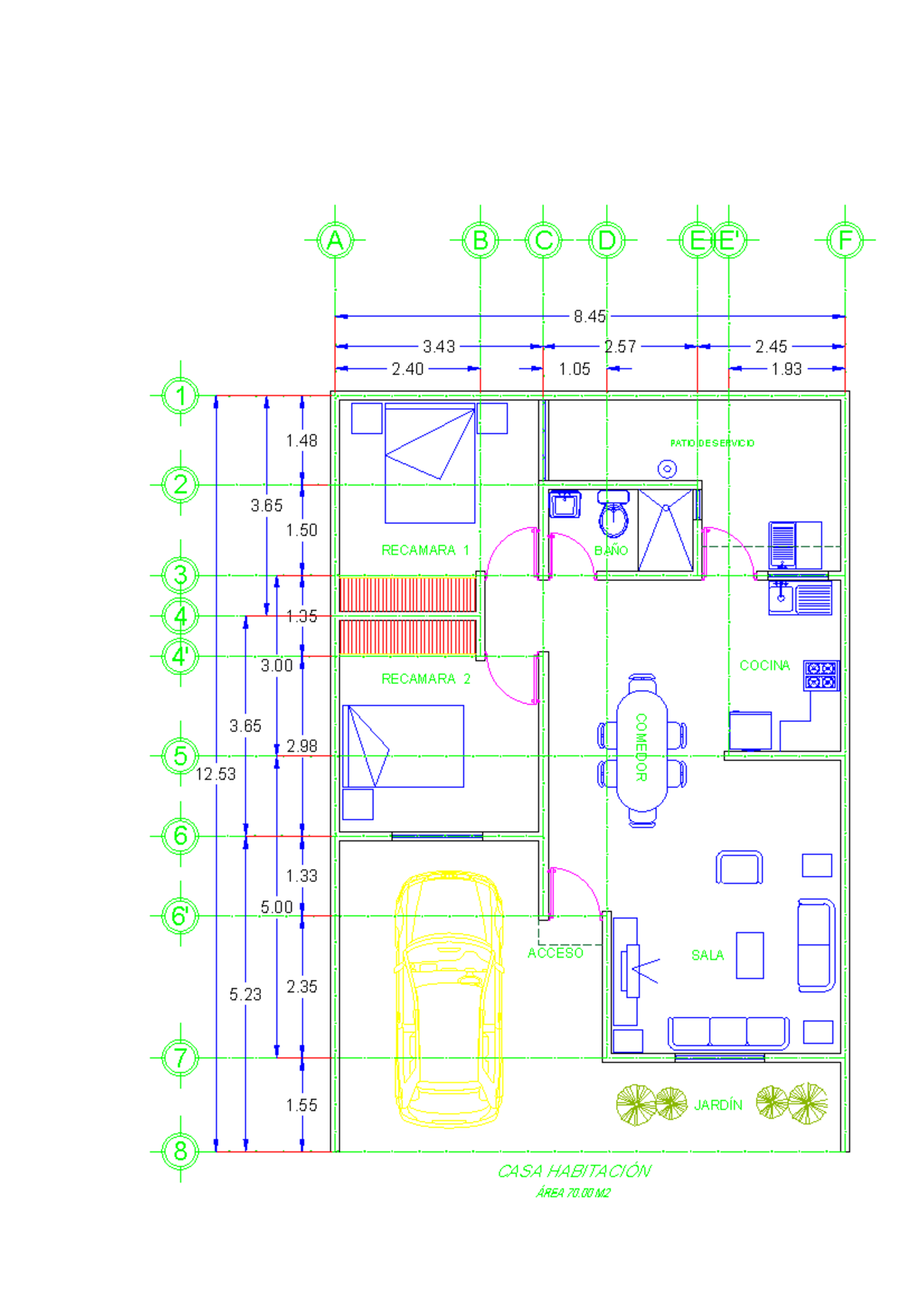 Modificado 2 - croquis - Dibujo en Ingeniería Civil - COCINA SALA ...