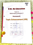 Math Extension 2 - Grade: 12 - New South Wales Higher School ...