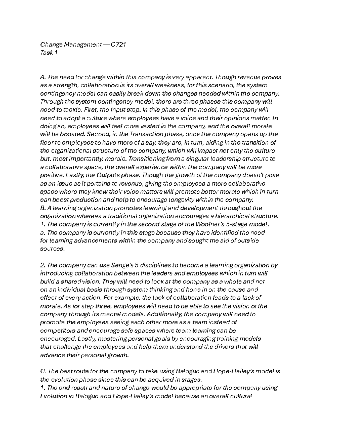 Change Management - Questions & Answers on Collaborative Strategies ...