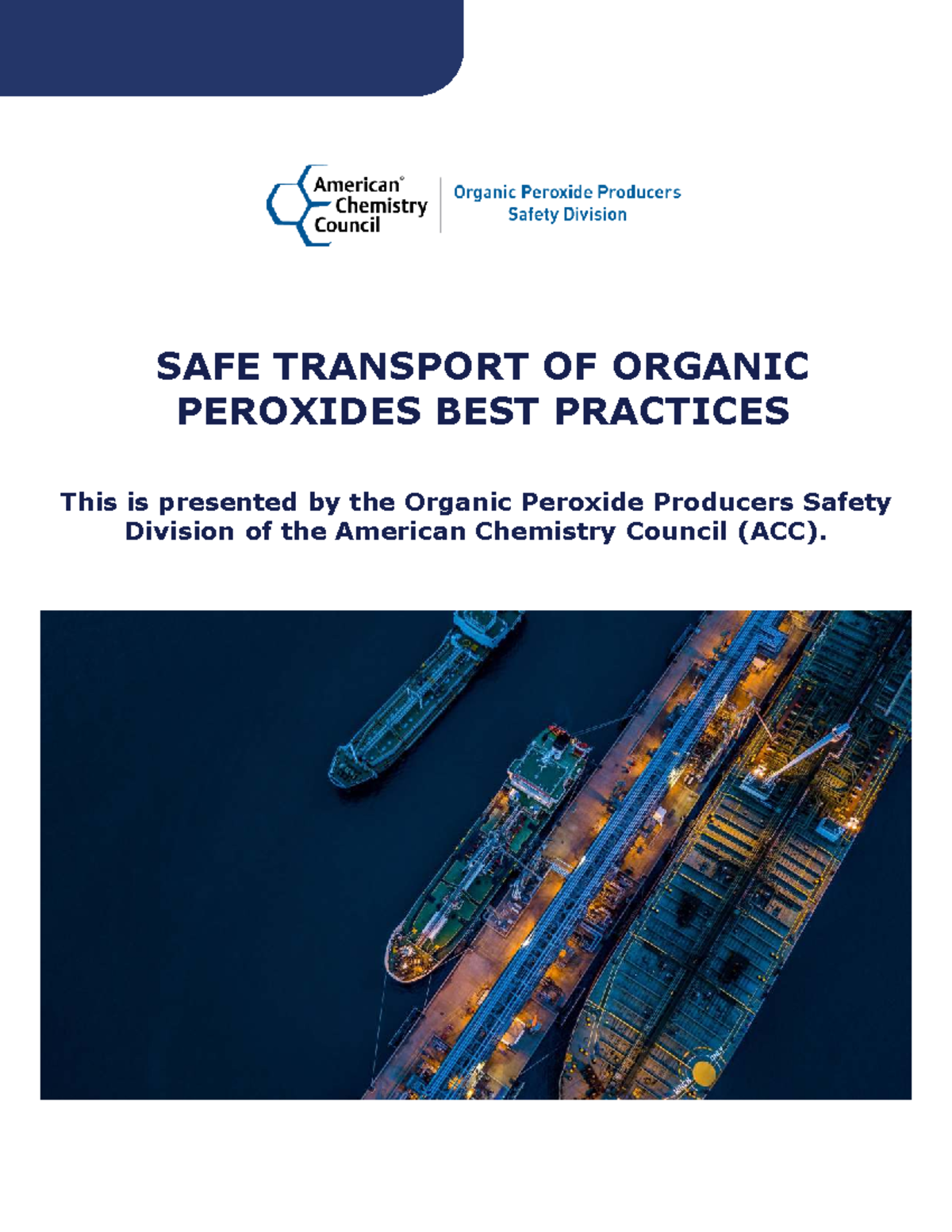 Best Practices for Safe Transport of Organic Peroxides (ACC) - Studocu