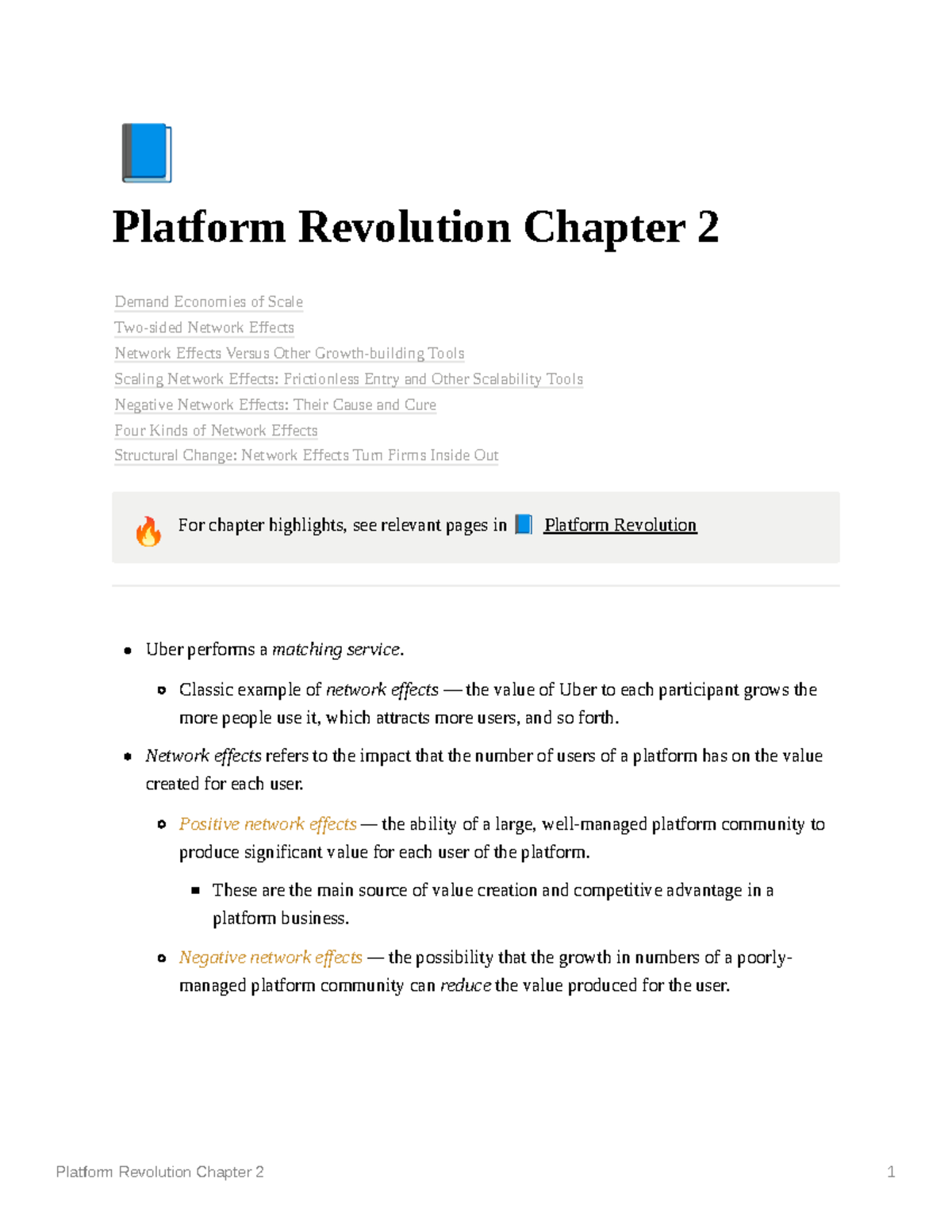 Chapter 2 - Understanding Network Effects in Platforms - Studocu