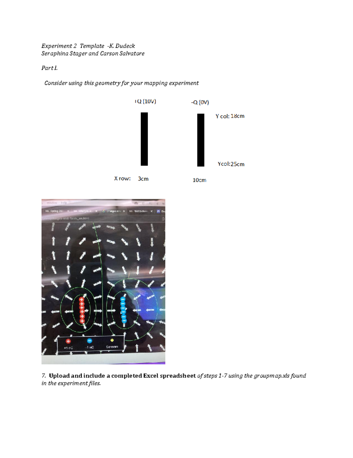 121L Experiment 2 Assignment ked - Experiment 2 Template -K. Dudeck ...
