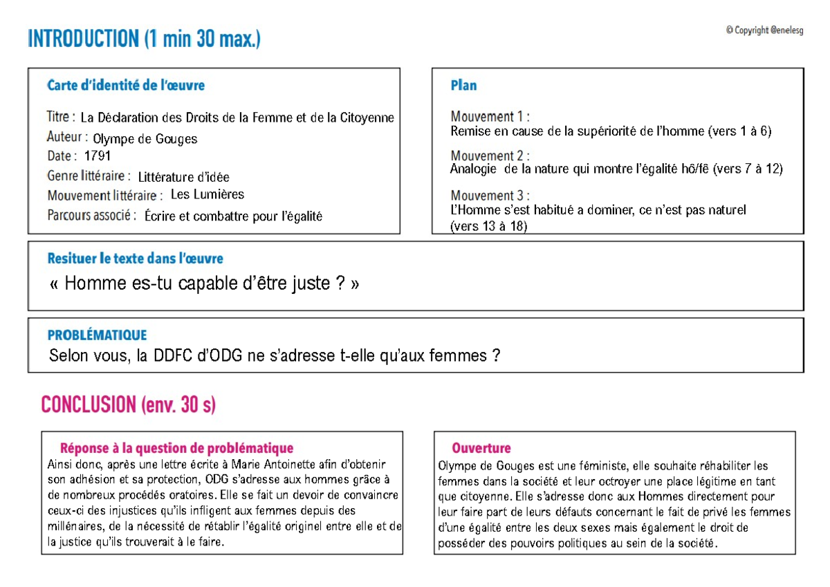 LL2 Homme es-tu capable d'être juste ODG - La Déclaration des Droits de